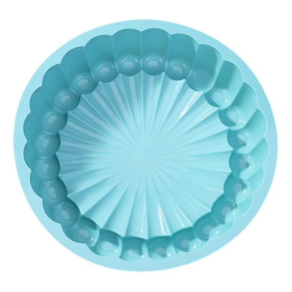 OIUR Silicone Baking Mold Sunflower Round Shape Easy Release Clean Baking Mold Heat-Resistant Cake Dessert Tool