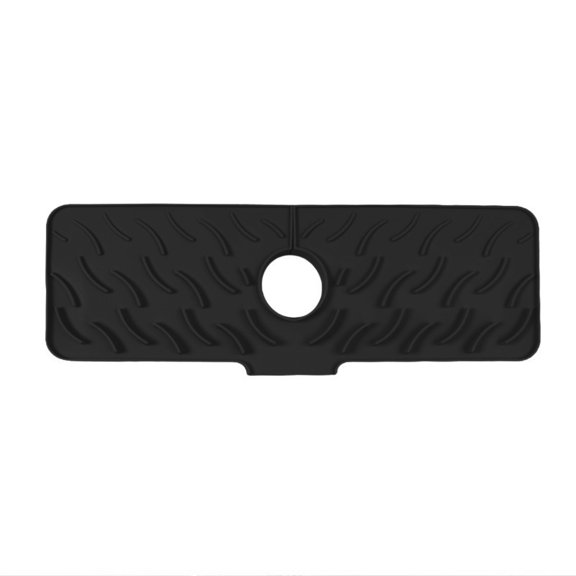 OIUR Silicone Sink Mat Quick Drying Mat Faucet Splash Guard Water Collector Anti-Splash Mat for Kitchen Bathroom