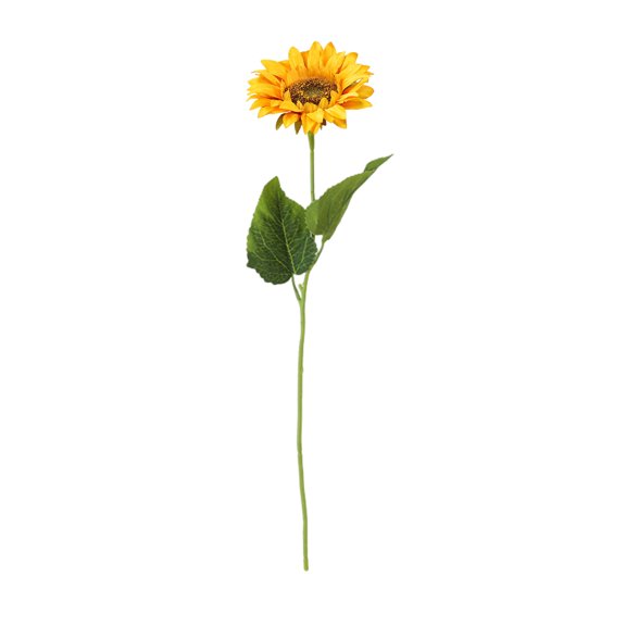 OIUR Simulated Sunflower Faux Flower with Bendable Stem Artificial Sunflower Branch for Home Office Wedding Parties Centerpiece