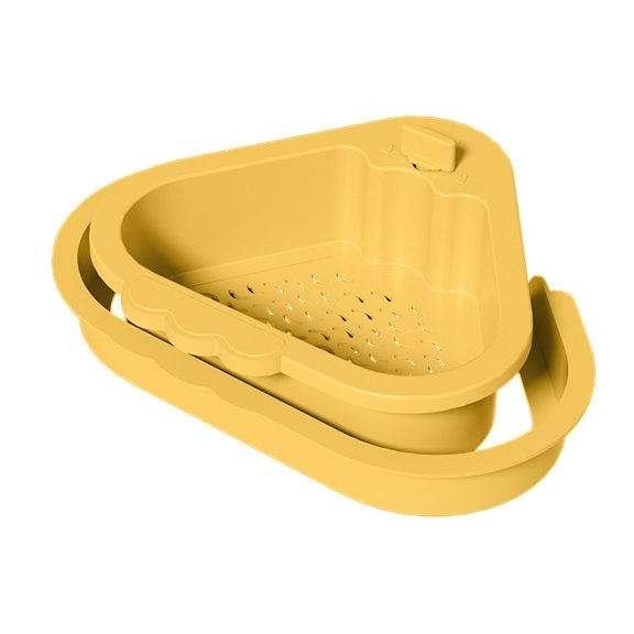 OIUR Sink Drain Basket with Fine Mesh Touchless Garbage Disposal Double-Layer Structure Sink Drain Filter Kitchen Tool
