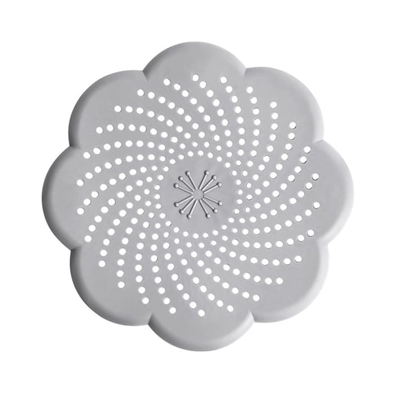 OIUR Sink Strainer Silicone Anti-Blocking Drain Filter Flower Design Odor Seal Kitchen Bathroom Accessory Sewer Outfall Mesh Trap
