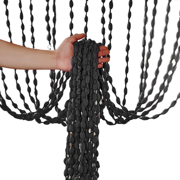 OIUR String Bead Curtain Retro Style Room Divider Door Indoor Decorative Divider Curtain for Home Hallway Doorway Living Room Bedroom