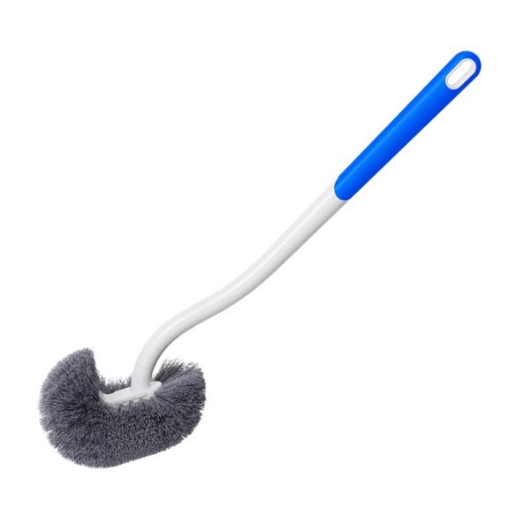 OIUR Toilet Brush with Suspension Design Hemisphere Head Extended Handle Suspension Style Toilet Brush Bathroom Cleaning Tool