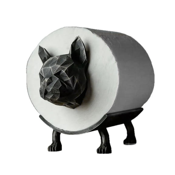 OIUR Toilet Paper Holder Funny Animal Design Easy to Install Novelty Freestanding Bathroom Tissue Paper Roll Storage Rack
