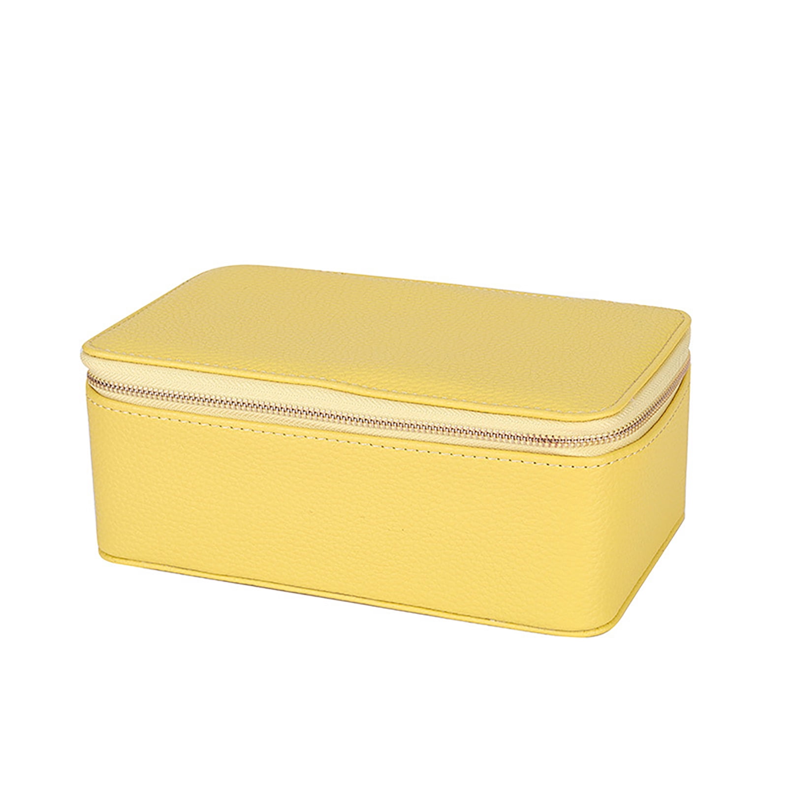 OIUR Travel Jewelry Box Large Capacity Zipper Closure Waterproof Hard Shell Soft Lining Rings Earrings Storage Organizer