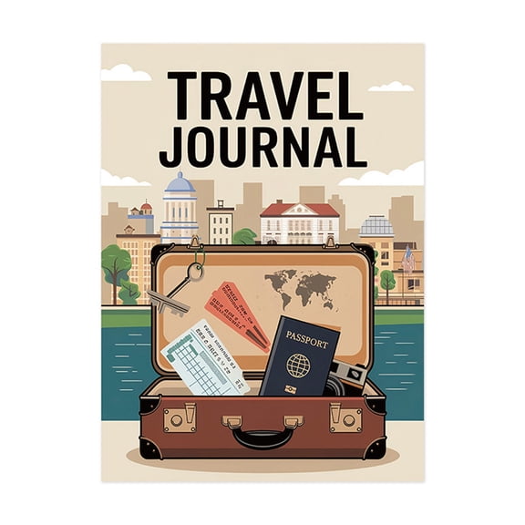 OIUR Travel Journal Travel Memories Log Diary Notebook Roadtrip Adventure Journal Book Travel Planner Gift for Travelers