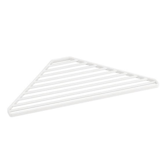 OIUR Triangle Sink Drain Rack Carbon Steel Corner Drying Holder Sponge Rag Organizer Over The Sink Drainer for Kitchen Cafe Restaurant Bakery Home
