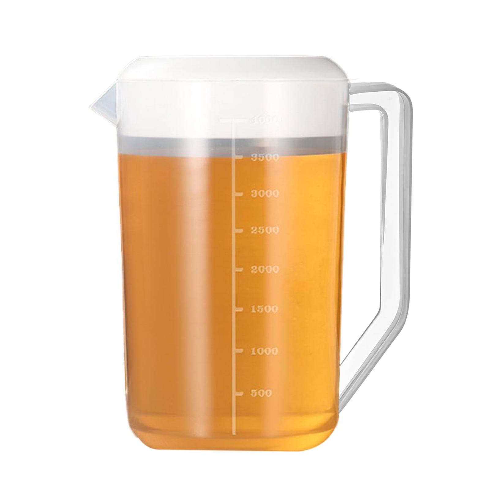 OIUR Unbreakable Plastic Water Pitcher with Lid BPA-Free Ice Tea Kettle Iced Tea Pitcher Lemonade Juice Beverage Jar for Hot Cold Drinks