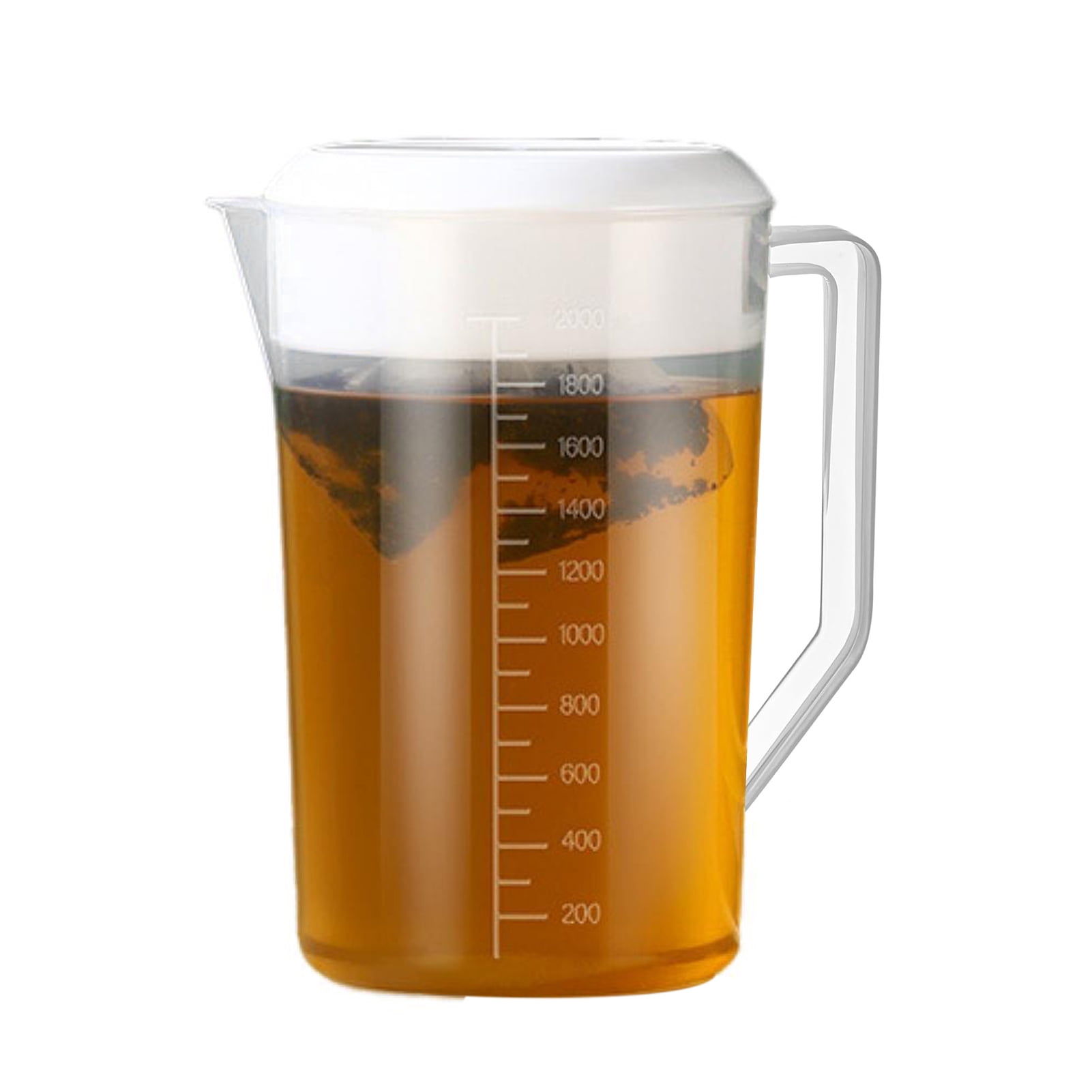 OIUR Unbreakable Plastic Water Pitcher with Lid BPA-Free Ice Tea Kettle Iced Tea Pitcher Lemonade Juice Beverage Jar for Hot Cold Drinks