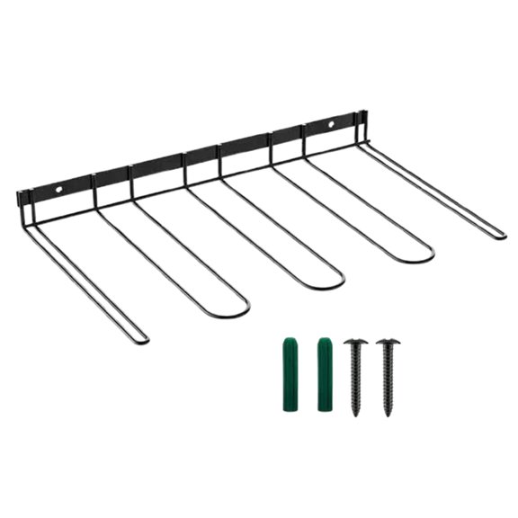 OIUR Wall-Mounted Boot Rack Shoes Drying Holder Strong Load-bearing Not Easily Deformed Sturdy Metal Boot Organizer