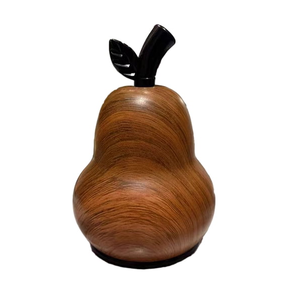 OIUR Wood Grain Pear Toothpick Dispenser Dental Floss Toothpick Holder Home Office Restaurant Kitchen Desktop Toothpick Organizer Container