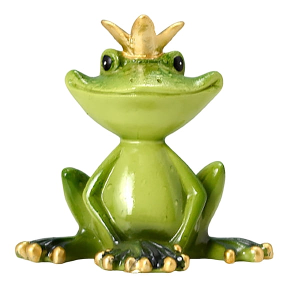 OIUR Yoga Frog Figurine Resin Couple Frog Ornament Collectible Desktop Frog Statue for Frog Lovers Gift Home Office Decoration