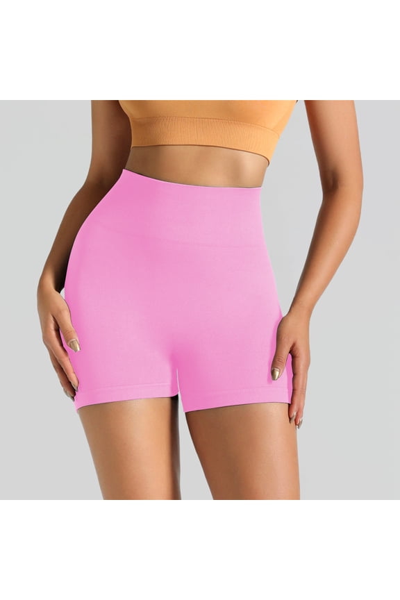 Women Fashion Solid Pant Leggings Pants Slim Shorts High Waist Sport Pants, Scrunch Butt Shorts, Butt Lifting Shorts for Women, Licras Levanta Gluteos Para Mujer