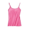 thumbnail image 1 of OIUUAK Women Sleeveless Tank Tops Built in Bra, Basic Modal Double Lined Scoop Neck Adjustable Spaghetti Strap Fitted Cami Layering Shirts, Hot Pink, 1 of 6
