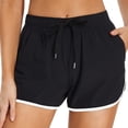 thumbnail image 1 of OIUUAK Women's Swim Shorts with Pockets High Waisted Board Bathing Shorts Bathing Suit Bottom Boy Shorts Swimsuit Bottom Wide Elastic Sports Yoga Shorts Swimbottom,The Drop Womens Clothing, 1 of 1