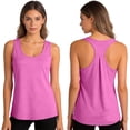 thumbnail image 1 of OIUUAK for Running Racerback Tank Tops, Women's Loose Fit Athletic Workout Shirts Lightweight Breathable Summer Gym Yoga Tops Sleeveless, Hot Pink, 1 of 7
