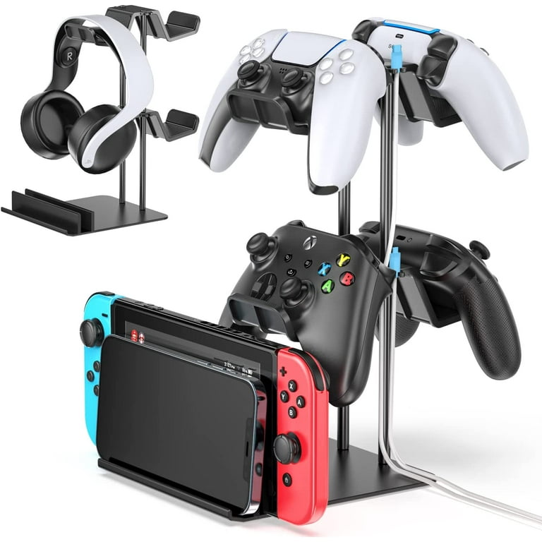 OIVO Controller Organizer for Desk, Display Storage Stand for PS5/ PS4/Xbox  Series/One X/S/Nintendo Switch Controller/Headset/iPad/Mobile Phone, Game
