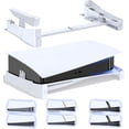 thumbnail image 1 of OIVO PS5/ Slim/Pro Horizontal Stand for Disc & Digital Console, Stable PS5 Accessories Base Stand with Upgraded Support Rods on Bottom & Scalable Design for PlayStation 5 Console-White, 1 of 7