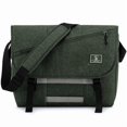 thumbnail image 1 of OIWAS 15.6 inch Laptop Messenger Briefcase for Men Women, Large Casual Satchel with Shoulder Strap, Green, 1 of 8