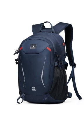 20L Packable Travel Backpack with Hydration Bladder Outlet, Lightweight Hiking Daypack for Women Men, Black