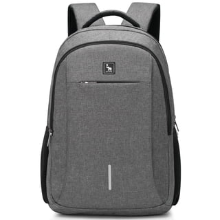 OIWAS Laptop Backpack with USB Charging Port Men's Portable Waterproof Backpack Laptop Business Leisure Bag for Adults up to 17 inches, Grey