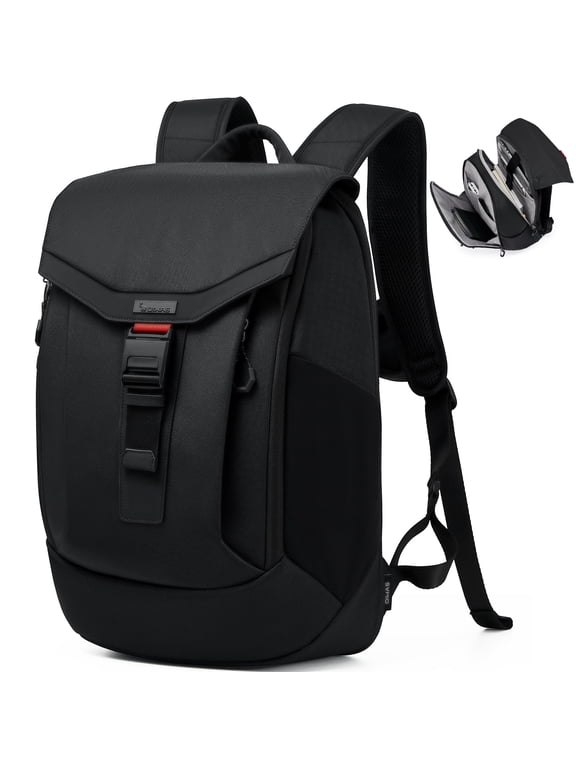 Large Laptop Backpack for Adults, College, Travel, Computer Book Bag with USB Port, RFID Blocking - Black