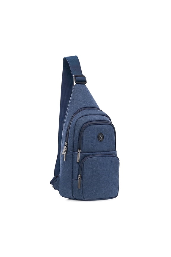 Crossbody Shoulder Bag – Travel Sling Backpack for Men Women, Fits 9.7" iPad, Blue
