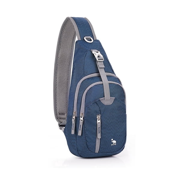 OIWAS Sling Bag Crossbody Chest Pack for Men Women, Lightweight Travel Hiking, Blue