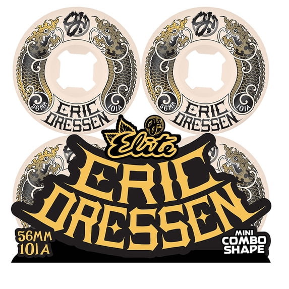 OJ Dressen Dragon Elite Wheels Set White Gold 56/101A