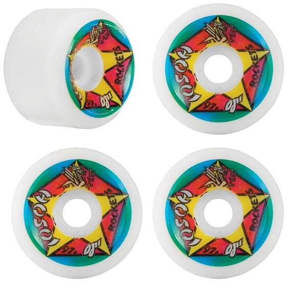 OJ Hosoi Rocket Re-Issue Wheels Set White 61mm