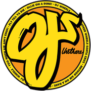 OJ Wheels OJ Wheels Yellow Decal 3x3