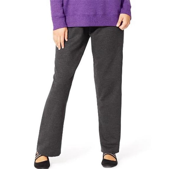 OJ100 Comfortsoft Eco Smart Fleece Open-Hem Womens Sweatpants, Gray Slate Heather - 3XL