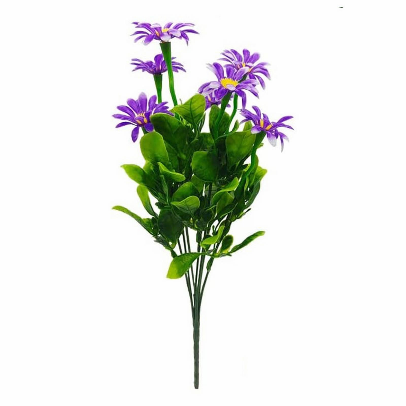 OJGEha 2Bundles Artificial Daisies Plastic Flowers Outdoor Artificial