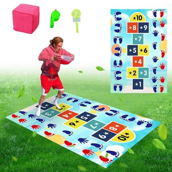 OJGEha Slide Hopscotch Games For Adults Hands And Feet Sports Slide Hopscotch Water Slide Hopscotch Mat Slide Hopscotch Air Slide Hopscotch Outdoors