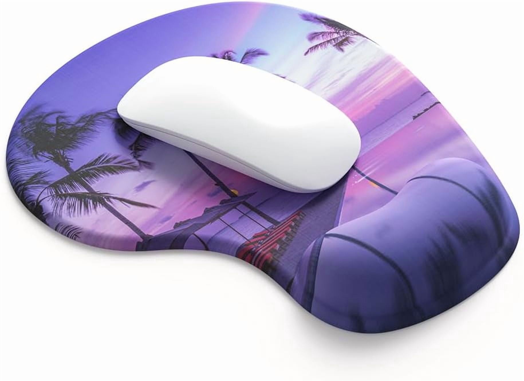 OJGNBML-Office Mousepad with Gel Wrist Support - Ergonomic Gaming ...