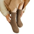 thumbnail image 1 of OJJCXA Mens Womens Socks Long Tube Suspender Silk Sheer Decorative Full Length Leg Stocking Soft Pilates Socks for Women Brown One Size, 1 of 4