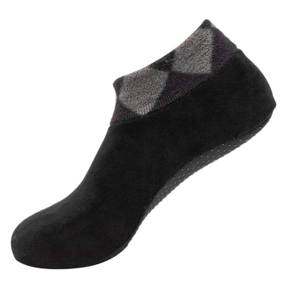 OJJCXA Womens Socks Breathable Casual Double Faced Fleece Non Slip Warm Floor Slipper Socks