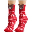thumbnail image 1 of OJJCXA Womens Socks Breathable Casual Fleece Fuzzy Thick Soft Comfy Home Slipper Socks, 1 of 4