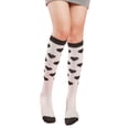 thumbnail image 1 of OJJCXA Womens Socks Breathable Casual Heart Love Print Valentine Party Costume Decorative Socks, 1 of 3