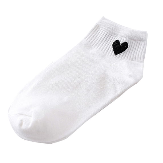 OJJCXA Womens Socks Breathable Casual Heart Shaped Comfortable Skateboard Fashion Socks