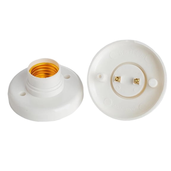 OJSFQUFP 2 Pack Lamp Holder, E27 Base Light Socket,Ceiling Mount Fixture,Box Mount for LED & Incandescent Bulbs,Base Attic Garage
