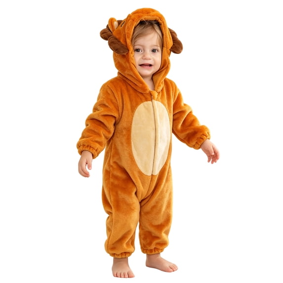 OJSFQUFP Baby Cos Clothes Kids Toddler Infant Hooded Romper Jumpsuit Halloween Cos Trick-or-Treat Outfits