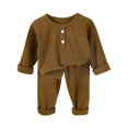 thumbnail image 1 of OJSFQUFP Boys Girs Thermal Underwear Set Soft Winter Thermal Top and Bottom Long Cotton Base Layer, 1 of 4