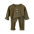 thumbnail image 1 of OJSFQUFP Boys Girs Thermal Underwear Set Soft Winter Thermal Top and Bottom Long Cotton Base Layer, 1 of 4