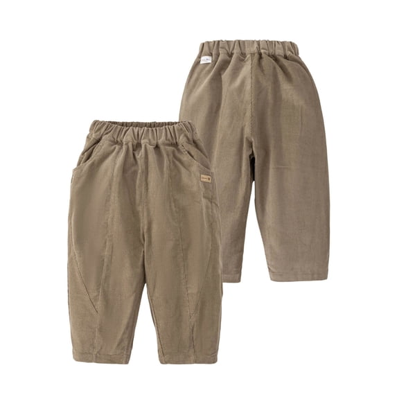 OJSFQUFP Boys Pants Winter Thick Warm Sports Pants Loose Casual Pants Kids Pants Stretch