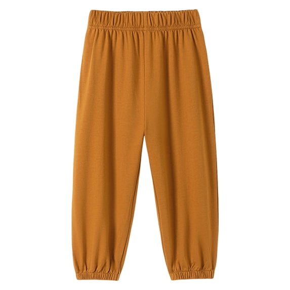 OJSFQUFP Boys' Sweatpants Soft Cotton Jogger Pants with Pockets,Elastic Waist Drawstring for Kids School Sports Kids Pants