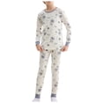 thumbnail image 1 of OJSFQUFP Cartoon Print Thermal Underwear 2Pcs Set Older Boys and Girls Soft Warm Base Layer for Fall and Winter (1-16Y), 1 of 5