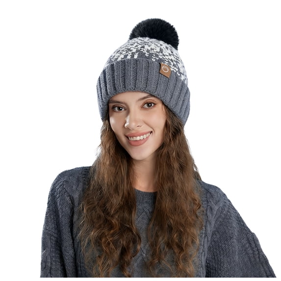 OJSFQUFP Christmas Fall and Winter Thickened Warm Ear Protective Wool Cap