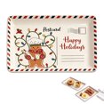 thumbnail image 1 of OJSFQUFP Christmas Rectangular Platter Serve Cookies & Festive Treats Ceramic Serving Tray Santa Reindeer Tree Decor Home Table Celebration, 1 of 9