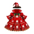 thumbnail image 1 of OJSFQUFP Christmas Tree Porch Goose Outfits,Goose Statue Xmas Tree Outfit,Christmas Garden Goose Clothes Dress and Hat for 23" High Statue Xmas Holiday Patio Yard Decor, 1 of 7